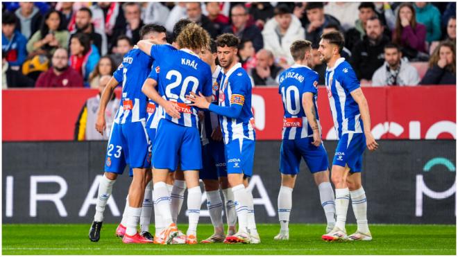 El Espanyol en su último partido. (Foto: Europa Press)