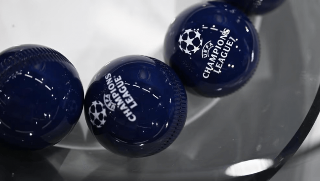 Las bolas del sorteo de la Champions League, preparadas en la sede de la UEFA.