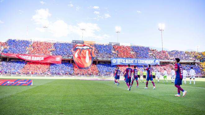 Un partido del Barça en Montjuic (Cordon Press)