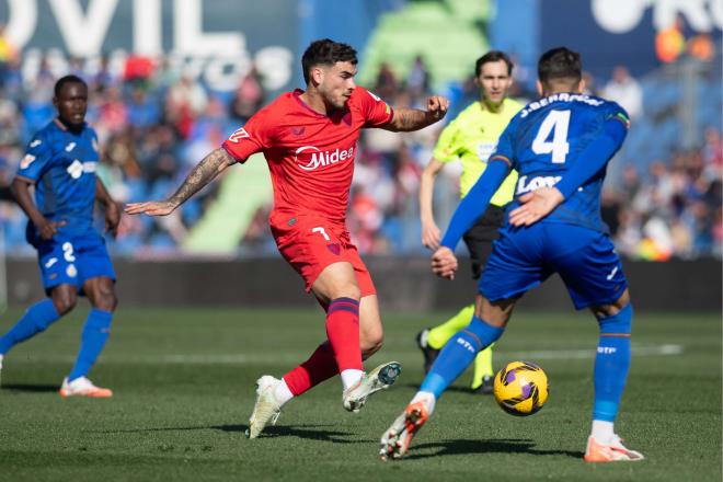 Isaac Romero, en el último Getafe-Sevilla (Foto: Cordon Press).