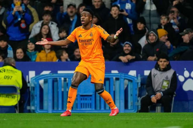 Vinicius Jr en el partido ante el Espanyol (Foto: EFE)