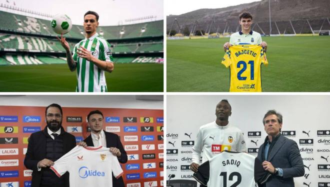 Antony, Stefan Bajcetic, Rubén Vargas y Sadiq Umar, fichajes de invierno en LALIGA.