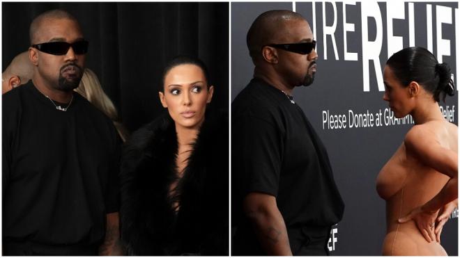 Bianca Censori y Kayne West en los Grammy (Cordon Press)