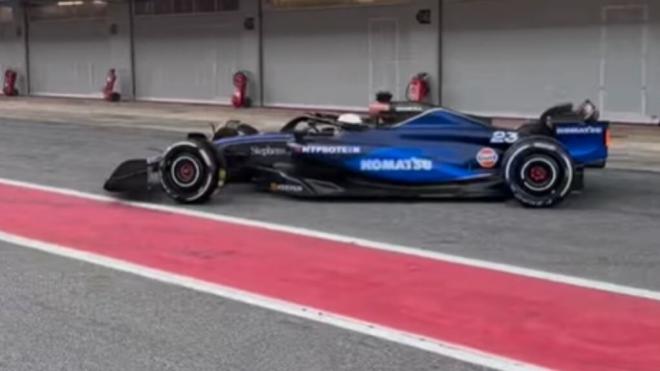 Los Williams de Alex Albon y Carlos Sainz hicieron los test el pasado domingo (foto: Williams Racin