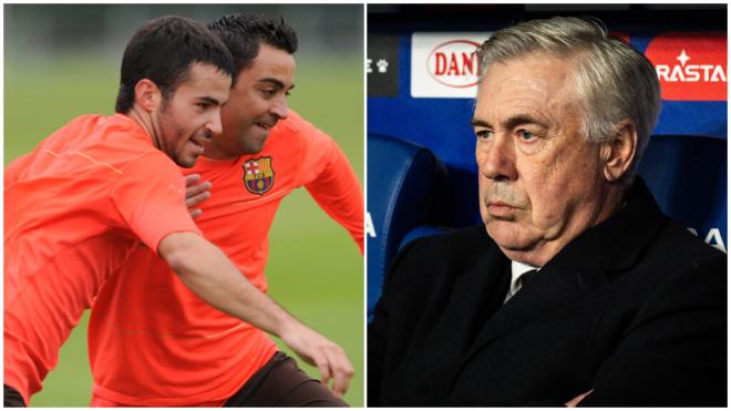 Marc Crosas se acordó de Xavi Hernández para lanzar un dardo a Carlo Ancelotti.