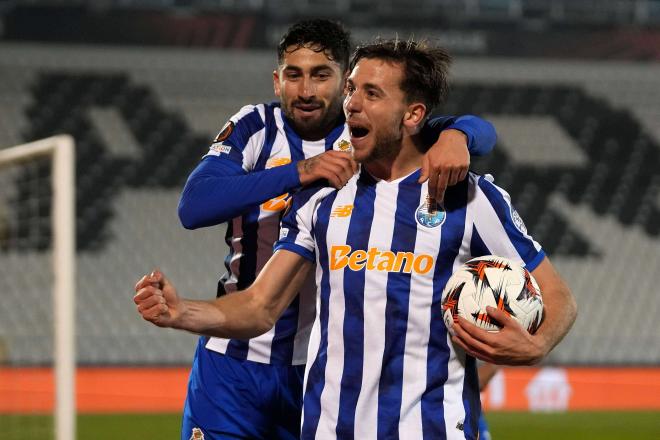 Nico González celebrando un gol con el Oporto (Foto: Cordon Press).