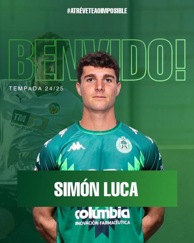 Oficial: Simón Luca se va al CD Arenteiro