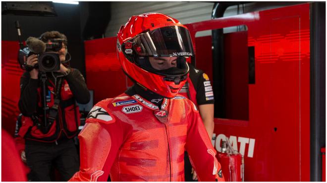 Marc Márquez en su primer día con Ducati. (Foto: Europa Press)