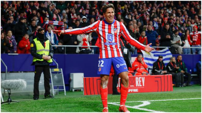 Giuliano Simeone, durante el Atlético - Getafe (foto: EFE).