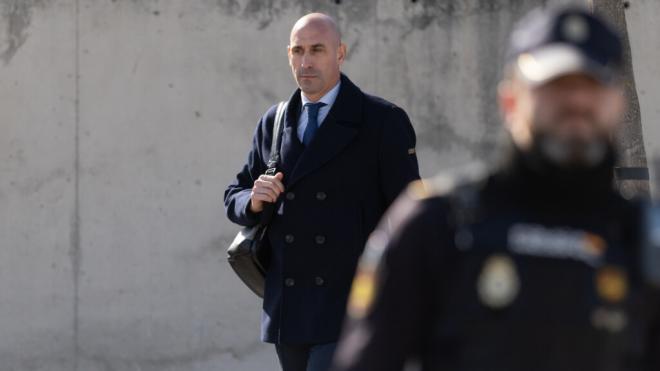 Luis Rubiales a la salida de la Audiencia Nacional (Europa Press)