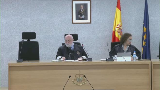 El juez Fernández-Prieto durante la tercera sesión del juicio a Luis Rubiales (Audiencia Nacional