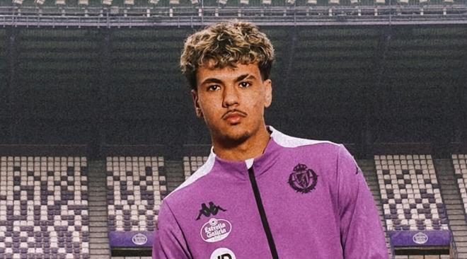 Adam Aznou, nuevo fichaje blanquivioleta (Foto: Real Valladolid).