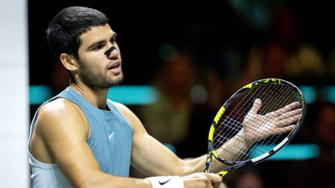 Carlos Alcaraz en el ATP 500 de Rotterdam (Foto: Cordon Press)