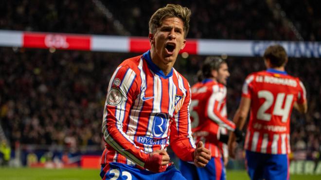 Giuliano Simeone celebrando un gol con el Atlético de Madrid (Fuente: Cordon Press)