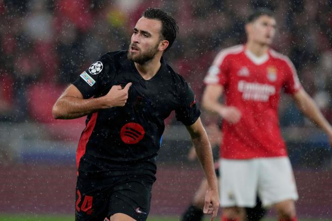 Eric García marcando gol contra el Benfica (Cordon Press)