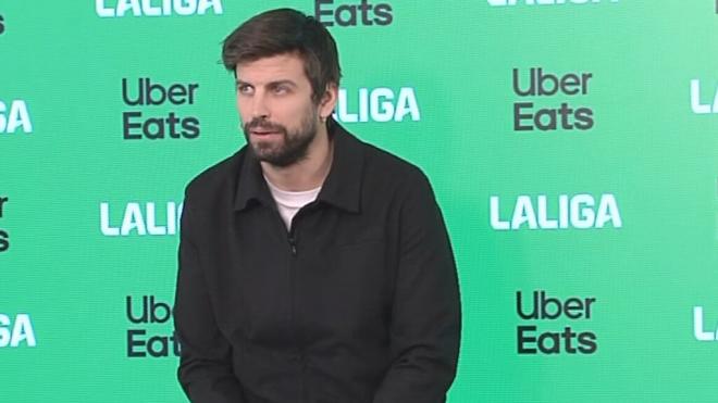 Gerard Piqué, en un acto de Uber Eats durante este mes de febrero.