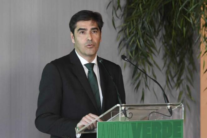 Ángel Haro, en la presentación de Antony y el Cucho Hernández (Foto: Kiko Hurtado).