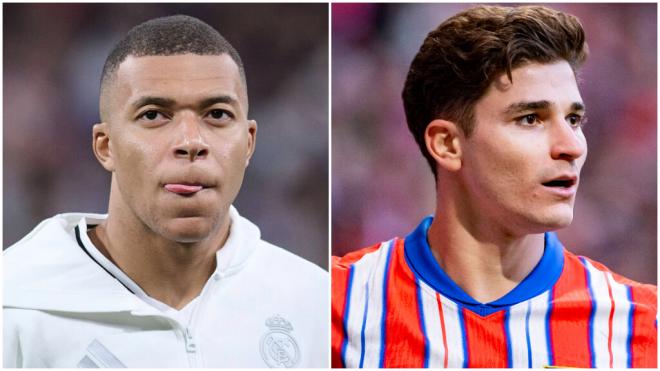 Kylian Mbappé y Julián Álvarez (Cordon Press)