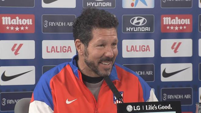 Simeone, en rueda de prensa