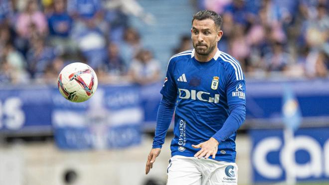 Sebas Moyano. con el Real Oviedo (Foto: LALIGA).