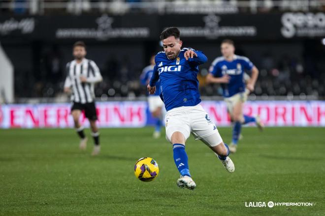 Sebas Moyano. con el Real Oviedo (Foto: LALIGA).