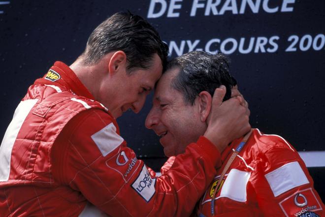 Jean Todt junto a Michael Schumacher en su etapa en Ferrari (Cordon Press)