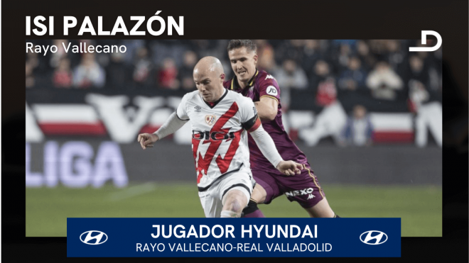 Isi Palazón, Jugador Hyundai del Rayo-Valladolid.