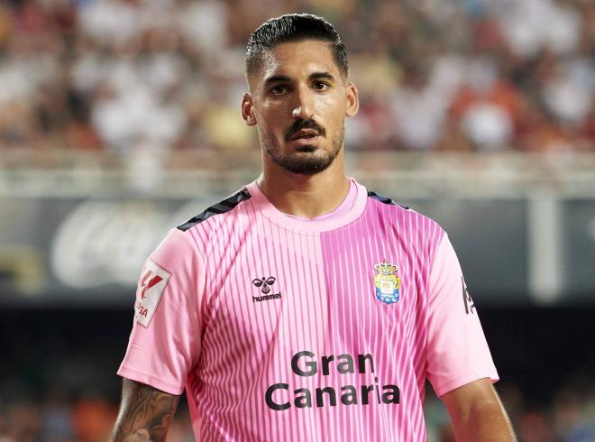 Álvaro Valles, en un partido de la UD Las Palmas (FOTO: Cordón Press).