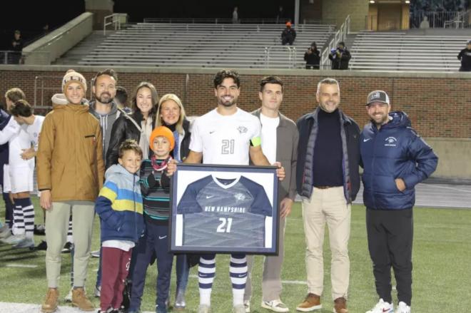 Aaron Williams Fernández, en su etapa universitaria (Foto: New Hampshire University).