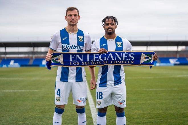 Borna Barisic y Duk, presentados con el Leganés (Foto: CDL).