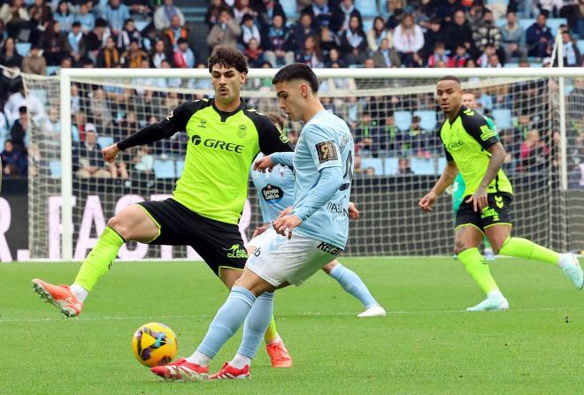 Johnny Cardoso ante Hugo Álvarez (foto: Cordón Press).