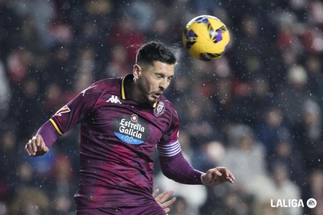 Javi Sánchez, ante el Rayo Vallecano.