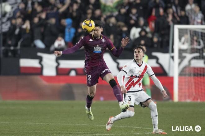 Luis Pérez, ante el Rayo Vallecano.