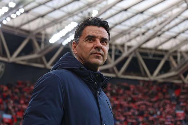 Míchel Sánchez, antes del Athletic-Girona (Foto: Cordon Press).