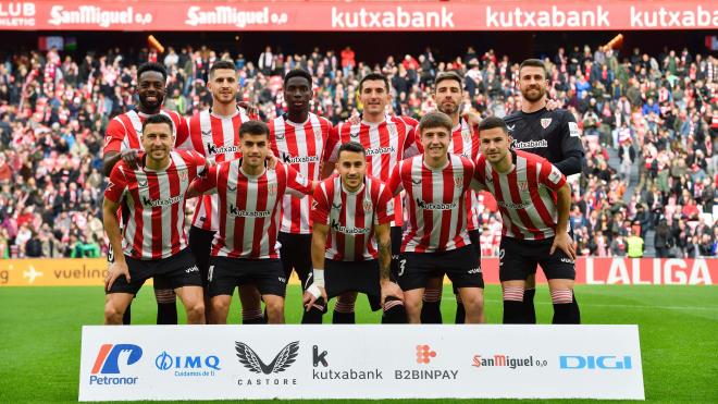 Este es el once que sacaba Ernesto Valverde ante el Girona en San Mamés (Foto: Athletic Club).