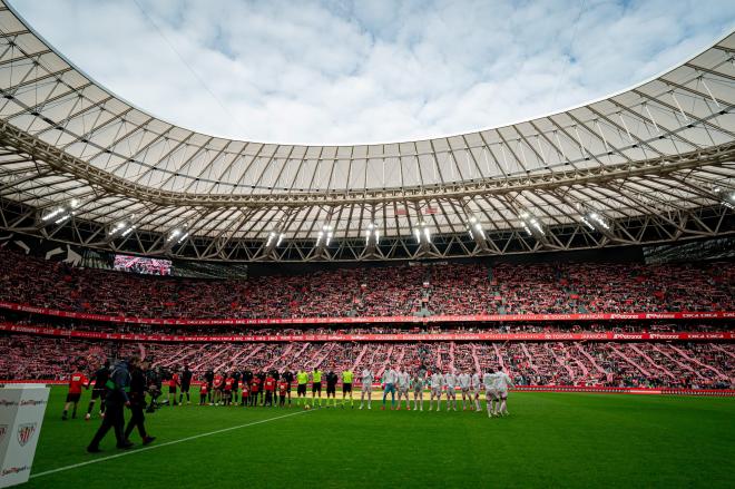 Gran ambiente este sábado en el partido ante el Girona FC en San Mamés (Foto: Athletic Club).