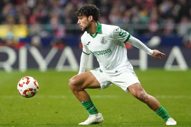 Juan Bernat, en un partido con el Getafe (Foto: Cordon Press).