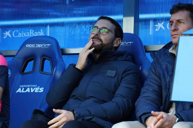 José Bordalás, antes del Alavés-Getafe (Foto: EFE).