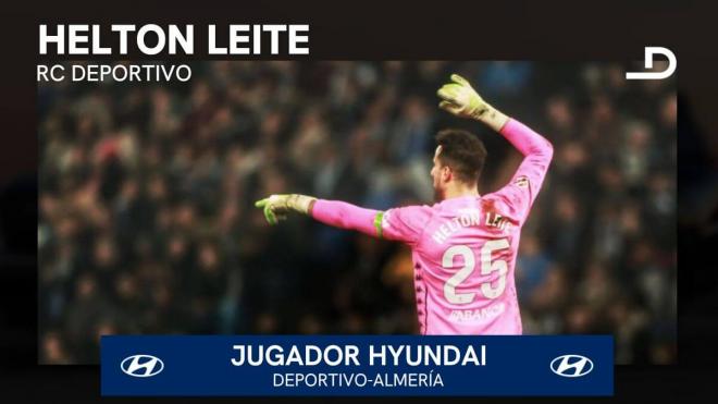 Helton Leite, Jugador Hyundai del Deportivo-Almería.