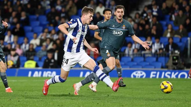 Luka Sucic fue el mejor de la Real Sociedad ante el Espanyol (Foto: LALIGA).