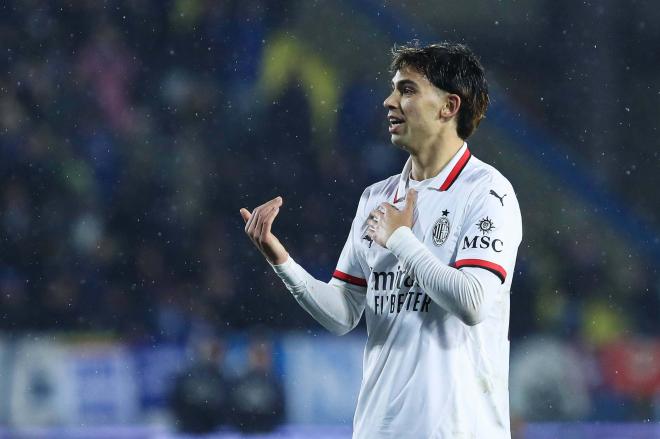 Joao Félix, en un partido con el AC Milan (Foto: Cordon Press).