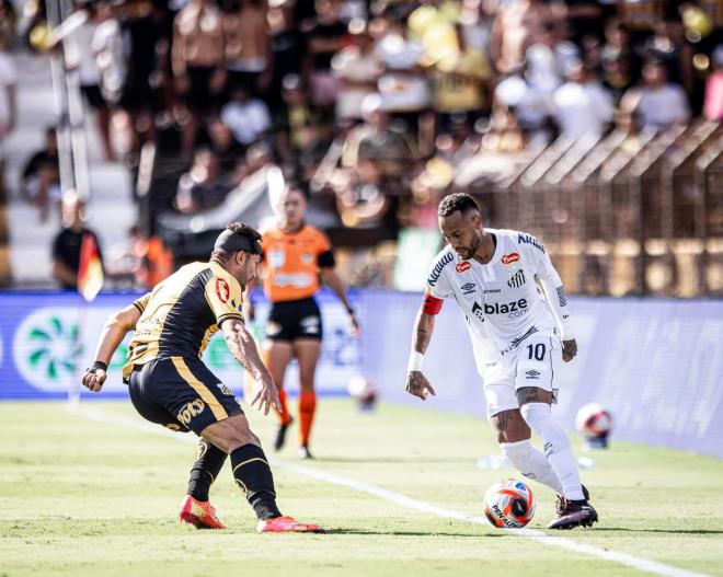 Neymar, en el Santos-Novorizontino (Foto: SFC).