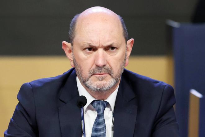 Rafael Louzán, en la Asamblea General de la RFEF (Foto: EFE).