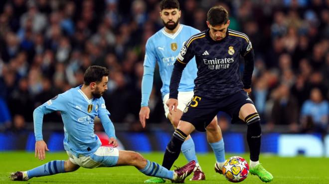 Fede Valverde contra el Manchester City (Europa Press)