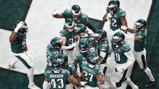 Los Philadelphia Eagles celebrando la Super Bowl 2025 (Fuente: Cordon Press)