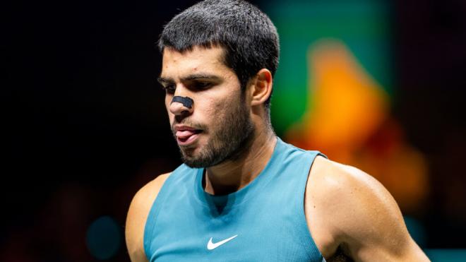 Carlos Alcaraz en la final del ATP 500 de Rotterdam (Europa Press)