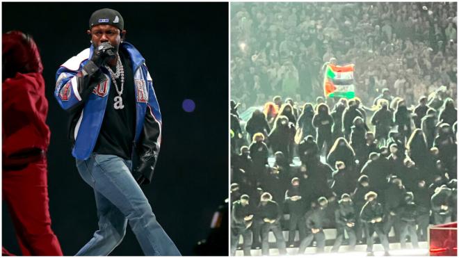 Kendrick Lamar en la actuación de la Super Bowl 2025 (Fotos: redes sociales)