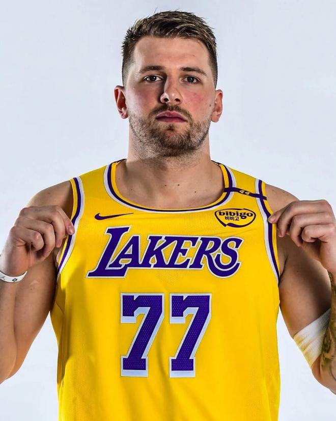 Luka Doncic con Los Ángeles Lakers (Redes Sociales)