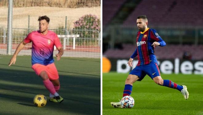 José Carlos Montoya, comparado con Jordi Alba en redes.