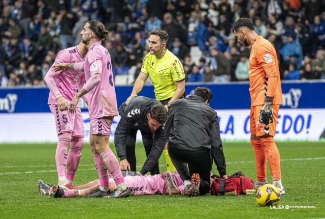 Arcediano Monescillo en el Real Oviedo-Eldense. (Foto: LALIGA)